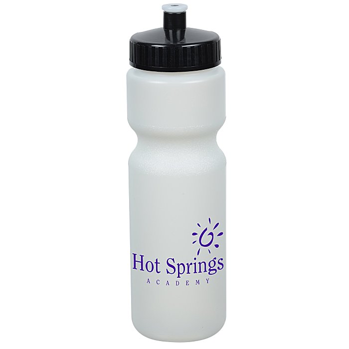 Custom Value Bottle with Push Pull Lid - 28 oz - Glow in Dark