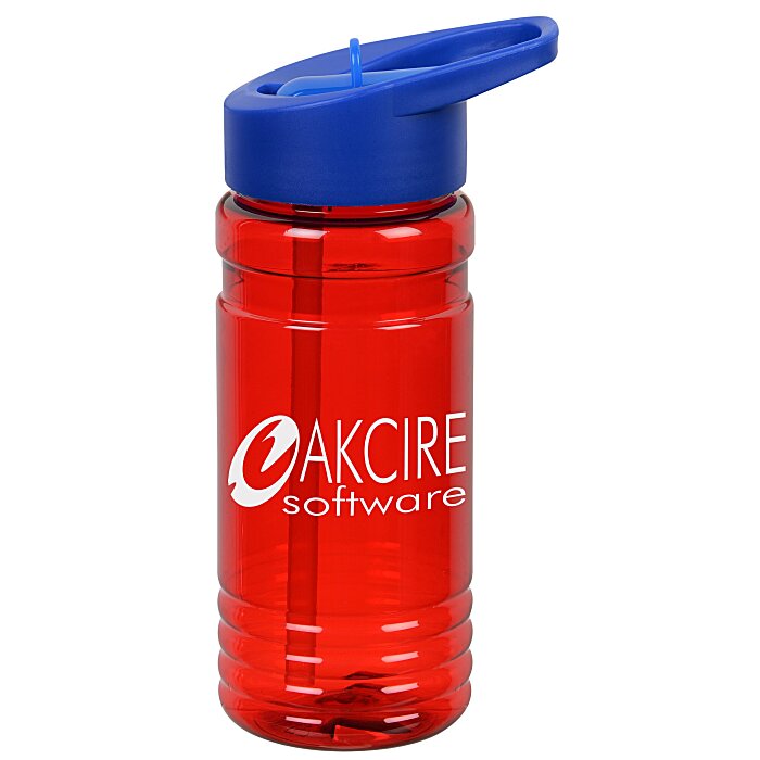Custom Big Grip Bottle with Flip Straw Lid - 20 oz