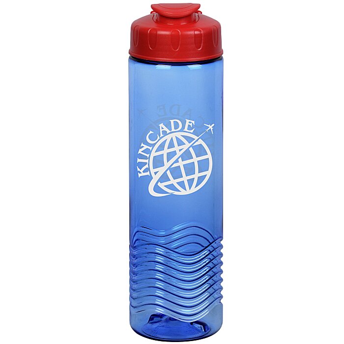 Custom Twist Water Bottle with Flip Lid - 24 oz