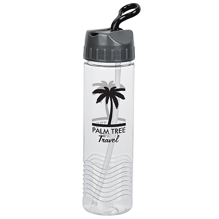 Custom Twist Water Bottle with Sport Lid - 24 oz