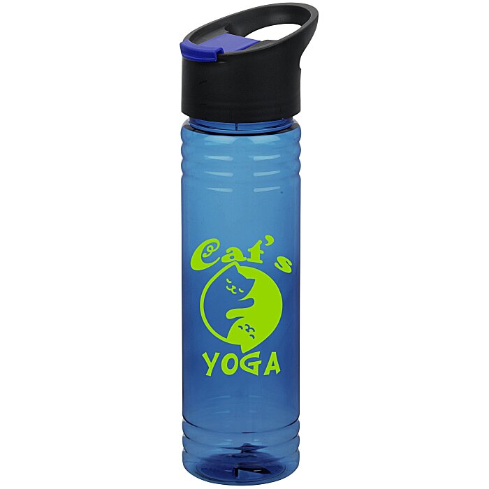 Custom Halcyon Water Bottle with Pop Sip Lid - 24 oz