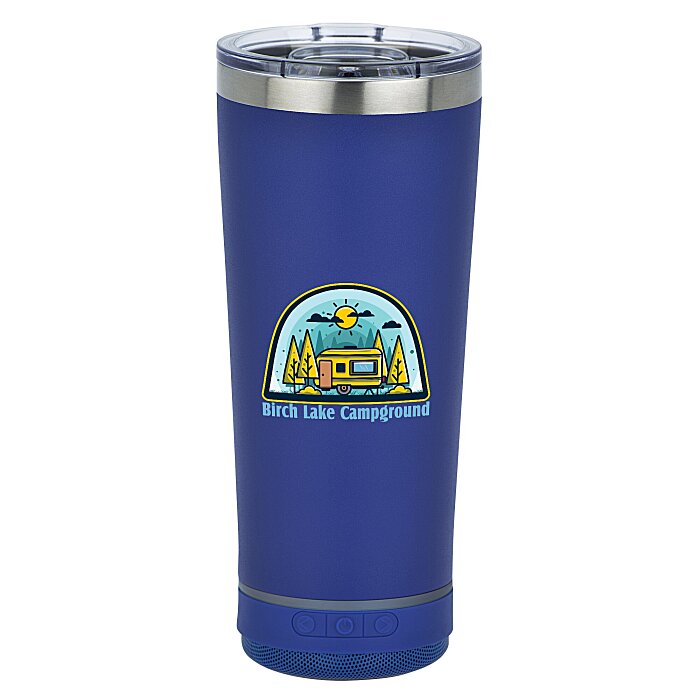 Custom Bluetooth Speaker Vacuum Tumbler - 18 oz