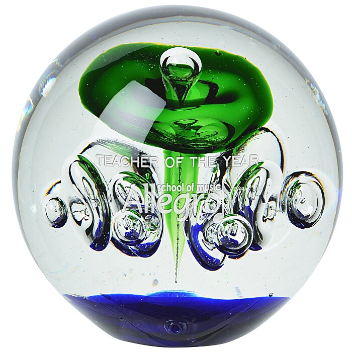Custom Aquarius Art Glass Award
