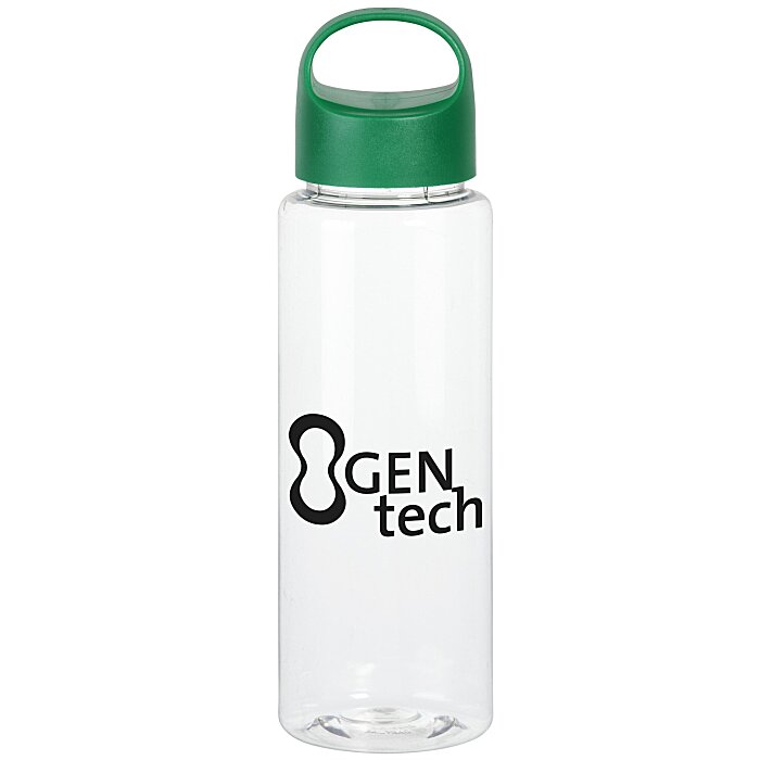Custom Clear Impact Guzzler Sport Bottle with Oval Crest Lid - 32 oz