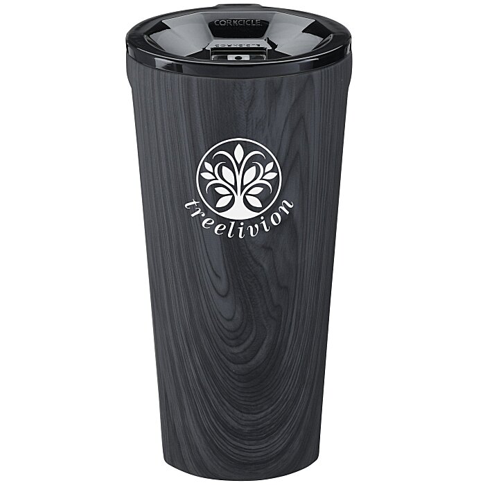 Custom Corkcicle Vacuum Tumbler - 16 oz - Wood