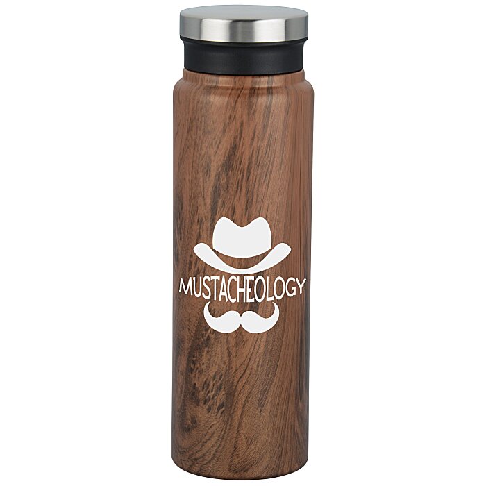 Custom Trend Setter Vacuum Bottle - 20 oz - Wood