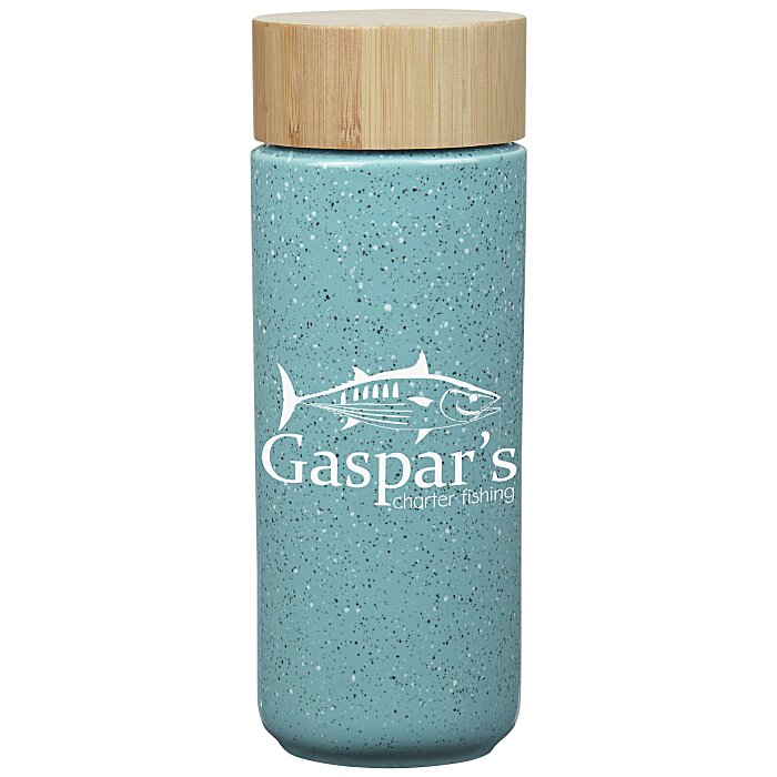 Custom Speckled Ceramic Bottle - 10 oz - Closeout