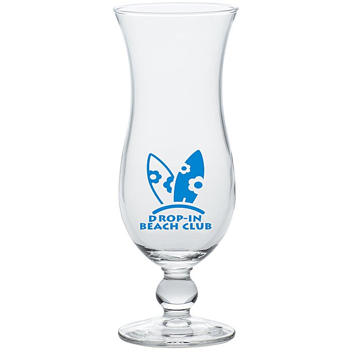 Custom Footed Hurricane Glass - 15 oz
