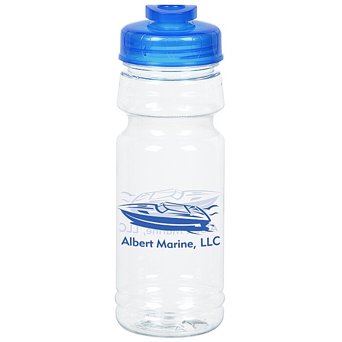 Custom Clear Impact Trainer Bottle with Flip Drink Lid - 24 oz
