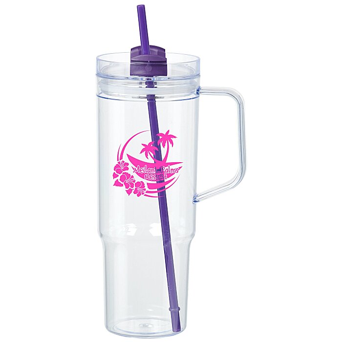 Custom Oliver Acrylic Mug with Straw - 40 oz