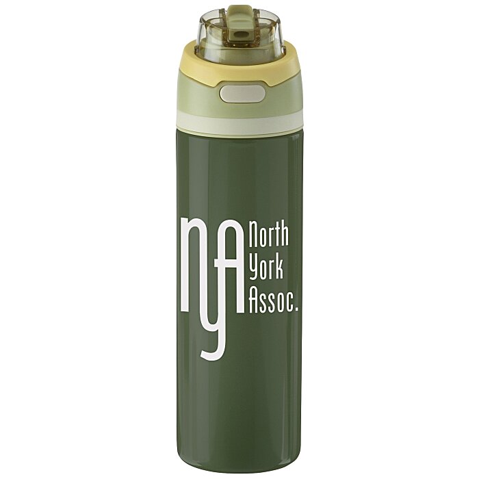 Custom Elvin Bottle with Flip Straw Lid - 28 oz
