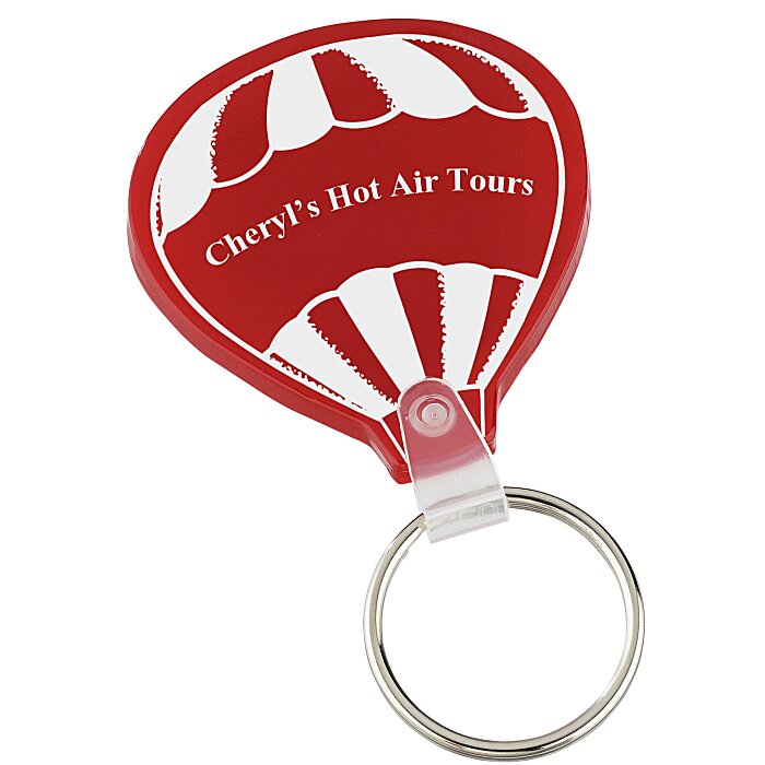 Custom Air Balloon Soft Keychain - Opaque