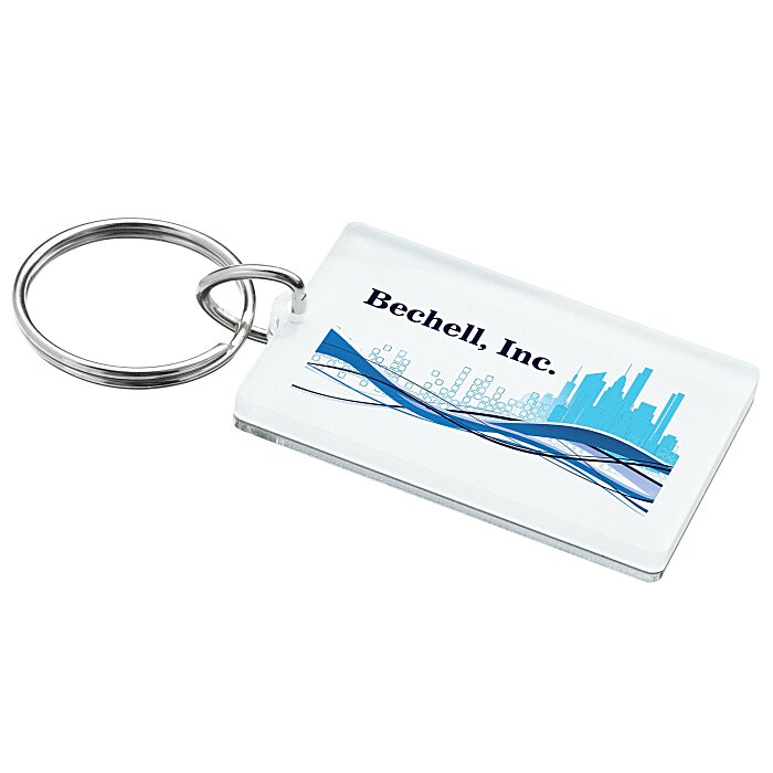Custom Mirrored Keychain - Rectangle
