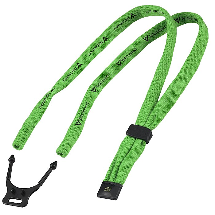 Custom Dual-Use Cotton Lanyard/Eyewear Retainer - 1/2