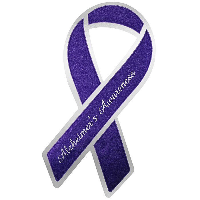 Custom Lapel Sticker by the Roll - Awareness Ribbon
