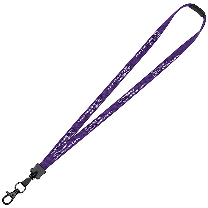 Custom Lanyard with Neck Clasp - 5/8 inch - 32 inches - Large Metal Lobster Claw
