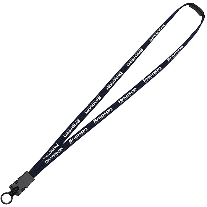 Custom Lanyard with Neck Clasp - 5/8 inch - 32 inches - Snap Buckle Release