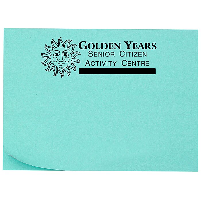 Custom Post-it® Notes - 3 inches x 4 inches - 25 Sheet - Recycled