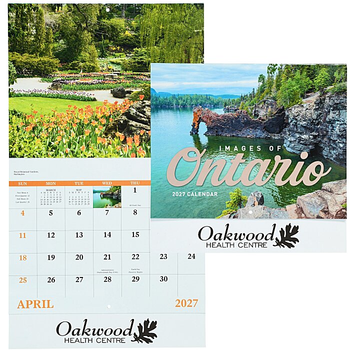 Custom Images of Ontario Calendar - Stapled