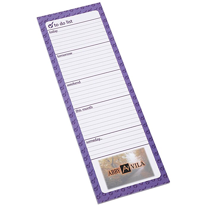 Custom Souvenir Magnetic Manager Notepad - To Do - 25 Sheet