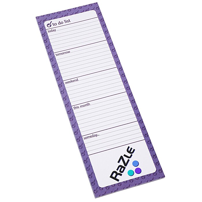 Custom Souvenir Magnetic Manager Notepad - To Do - 50 Sheet