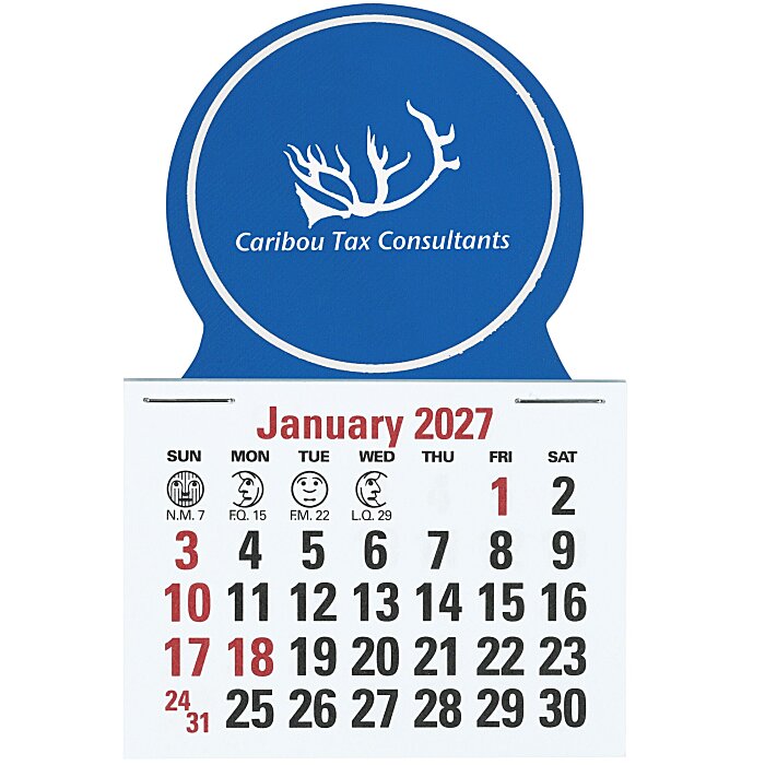 Custom Stick Up Calendar - Circle