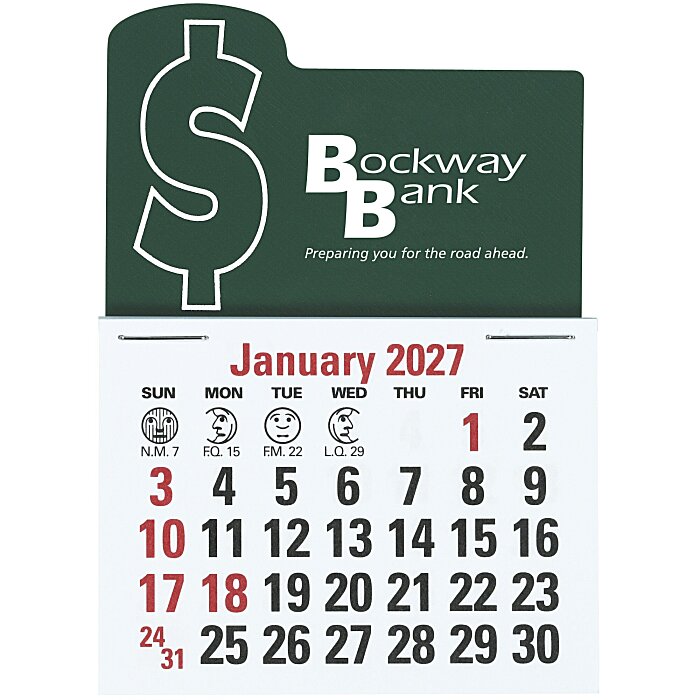 Custom Stick Up Calendar - Money