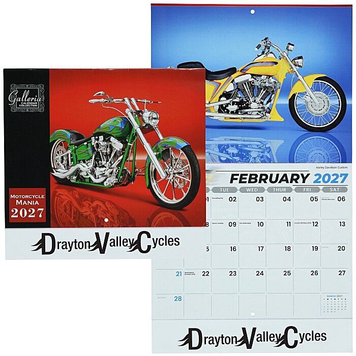 Custom Motorcycle Mania Appointment Calendar