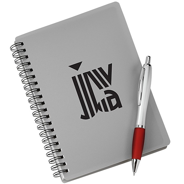 Custom Silver Pocket Buddy Notebook Set