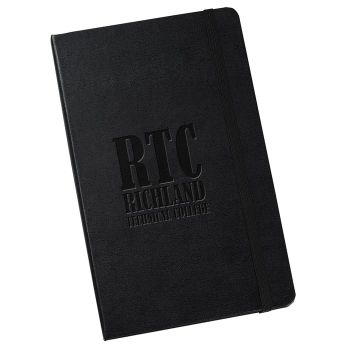 Custom Moleskine Hard Cover Notebook - 8 1/4 inches x 5 inches - Graph Lines
