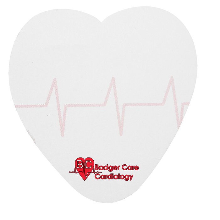 Custom Souvenir Sticky Note - Heart - Pulse - 50 Sheet