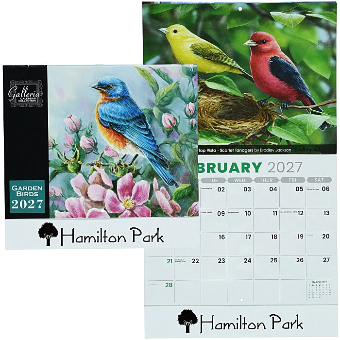 Custom Garden Birds Appointment Calendar