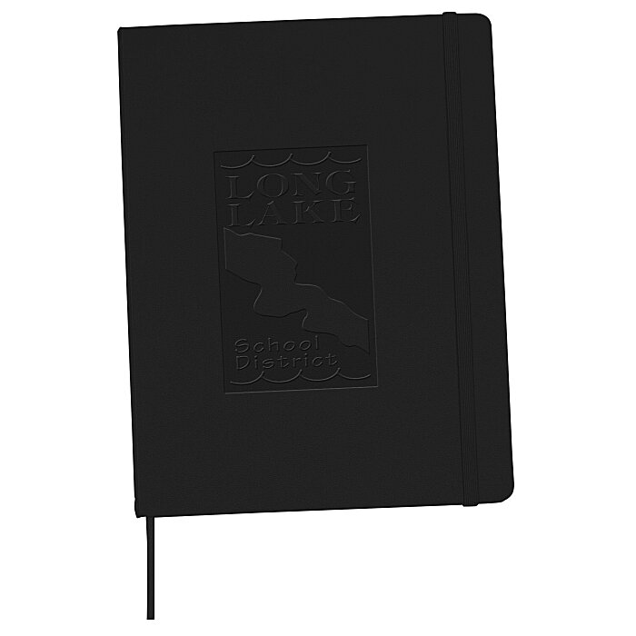 Custom Moleskine Hard Cover Notebook - 9 3/4 inches x 7 1/2 inches - Ruled