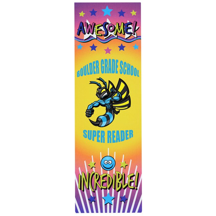 Custom Super Kid Bookmark - Wow Words