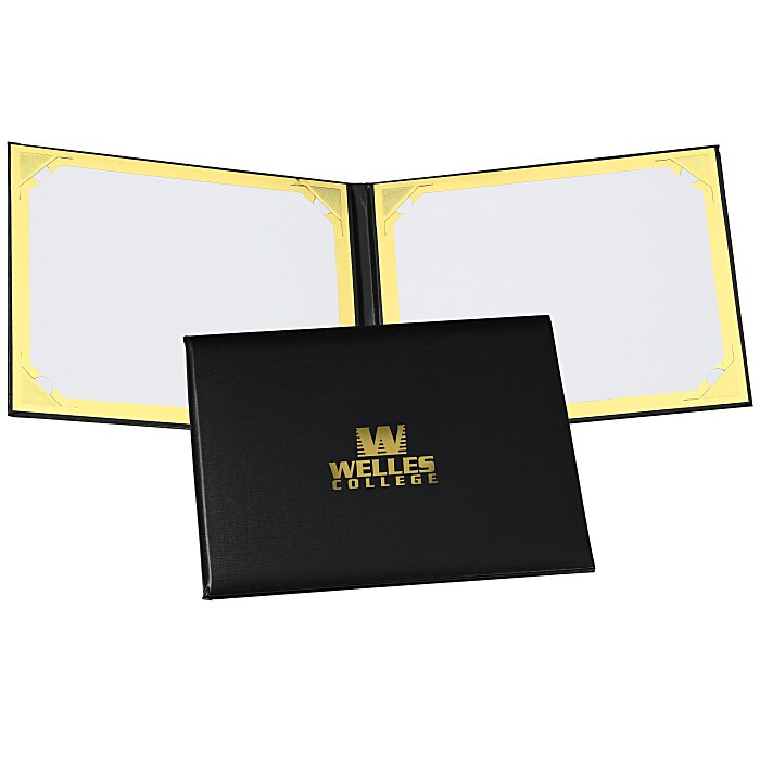 Custom Double Award Folder - Foil Corners