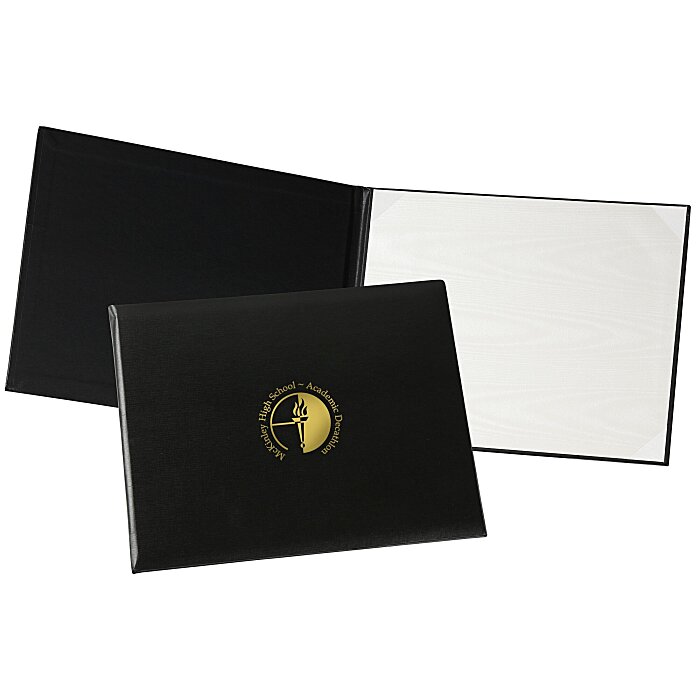 Custom Single Award Folder - Ribbon Corners