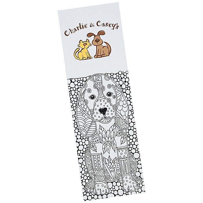 Custom Colouring Bookmark - Animals
