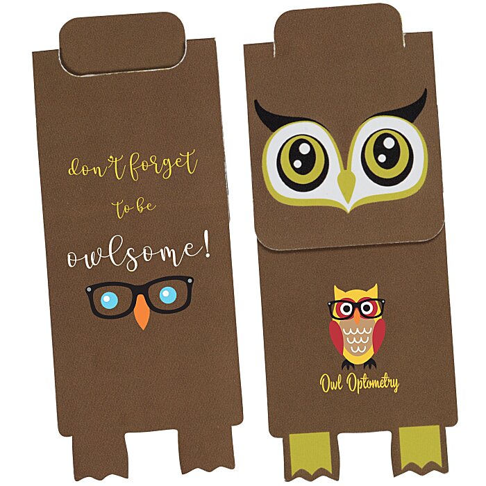 Custom Paws and Claws Magnetic Bookmark - Great Horned Owl