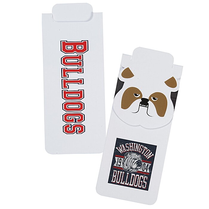 Custom Paws and Claws Magnetic Bookmark - Bulldog