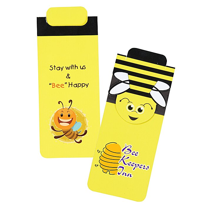 Custom Paws and Claws Magnetic Bookmark - Bee