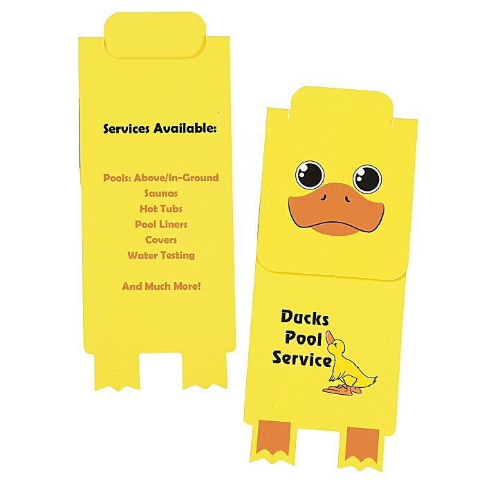 Custom Paws and Claws Magnetic Bookmark - Duck