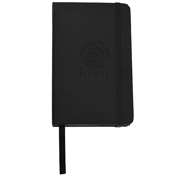 Custom Ambassador Bound Journal Book - 5 1/8 inches x 3 1/2 inches - Debossed - 24 hr
