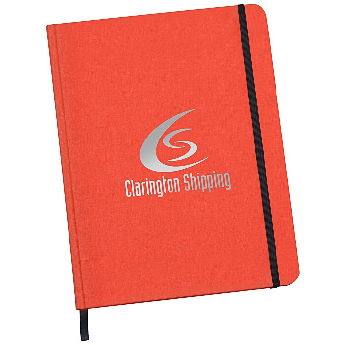 Custom Shinola Hard Cover Linen Notebook - 9 inches x 7 inches