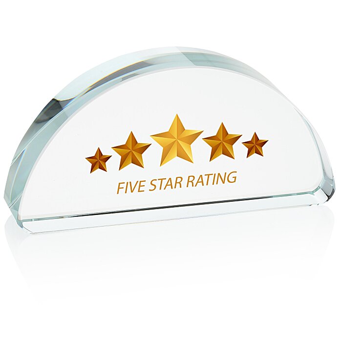 Custom Starfire Paperweight - Dome - Full Colour