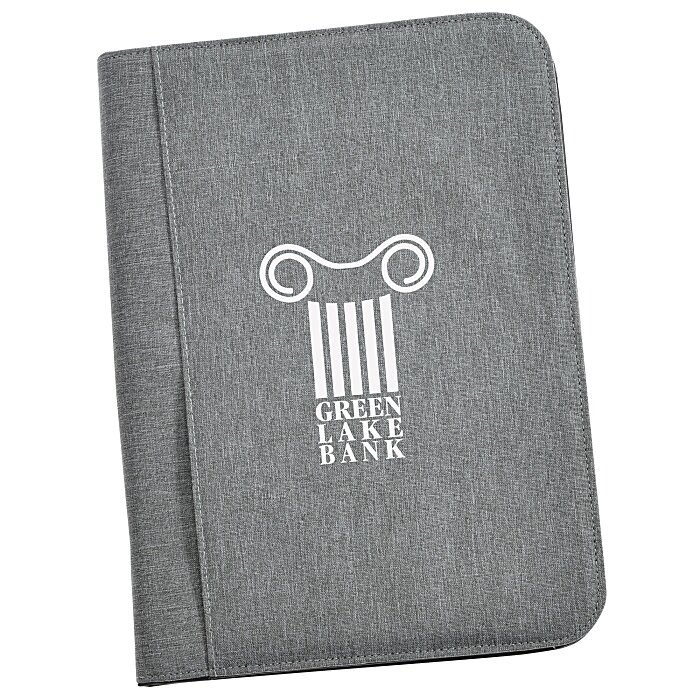 Custom Sterling Zippered Padfolio