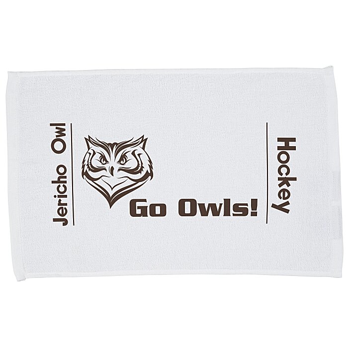 Custom Terry Sport Rally Towel - White