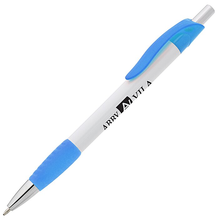 Custom Simplistic Grip Pen - White
