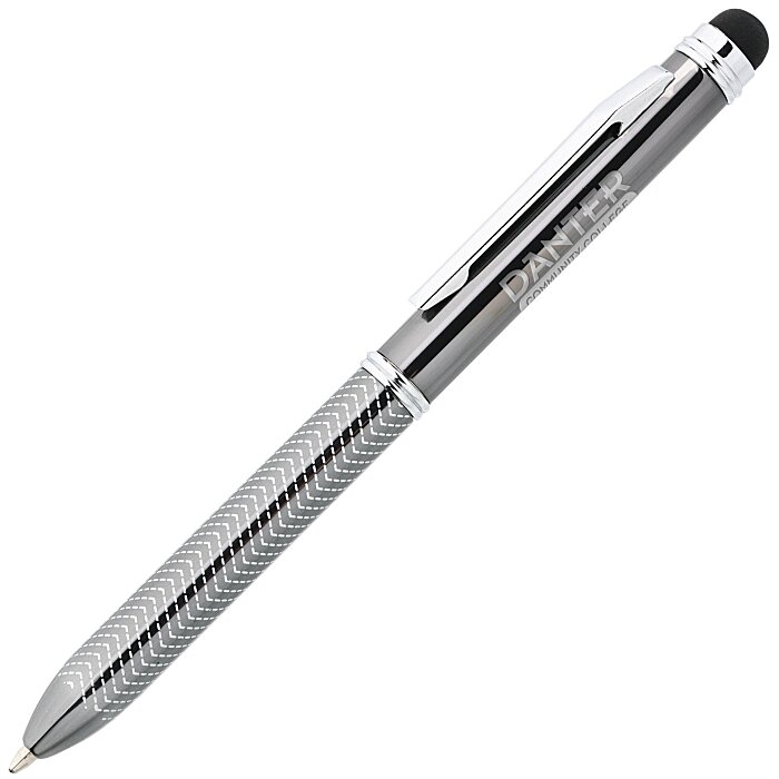 Custom Chevron Dual Ink Stylus Metal Pen
