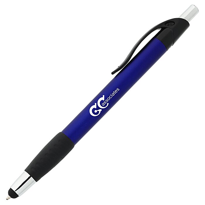 Custom Simplistic Stylus Grip Pen - Metallic