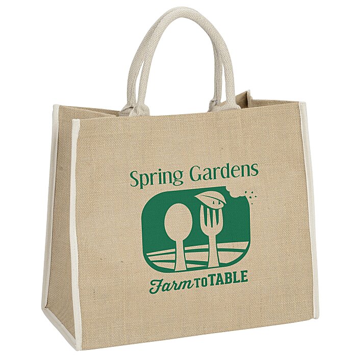 Custom Jute Shopping Tote